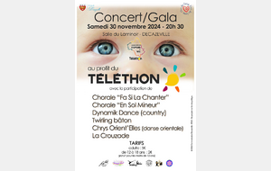 Retrouver le TWIRLING BATON AUBIN  au Gala  du TELETHON    