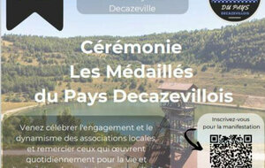 CEREMONIE : LES MEDAILLES DU PAYS DECAZEVILLOIS